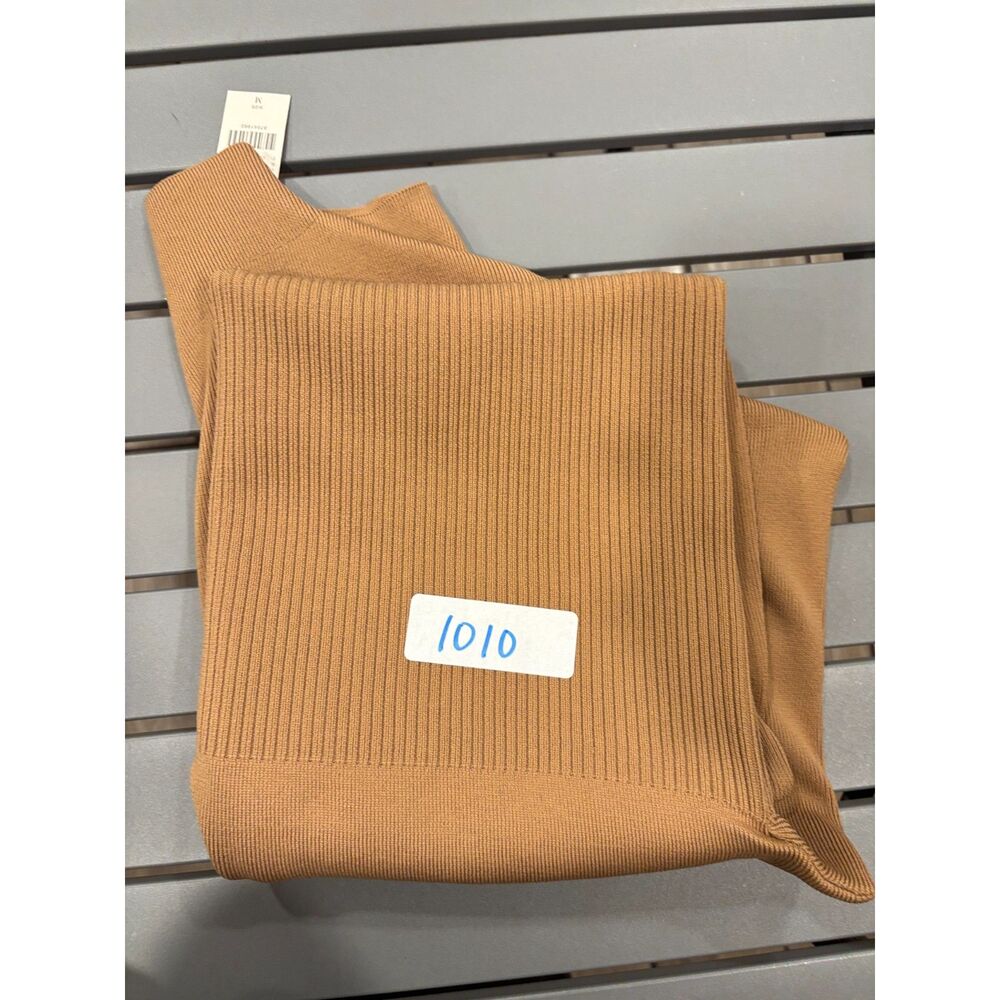 Anthropologie Knit Dress Women's Medium in Cedar Brown Short Sleeve NEW - Picture 8 of 8